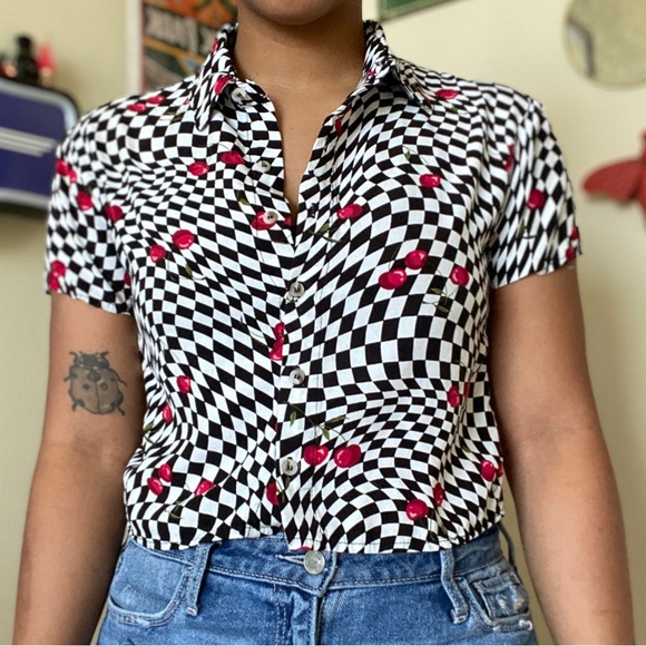 Checkered Button Up - Picture 2 of 4